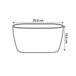 brussels orchidée duo 25cm blanc